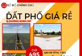 BÁN LÔ ĐẤT ĐẸP GIÁ RẺ NHẤT QUẬN DƯƠNG KINH. GIÁ CHỈ 495TR.