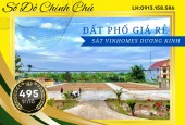 Cần vốn làm ăn em bán nhanh mảnh đất gần khu đô thị Vinhomes Dương Kinh. giá 495tr/lô