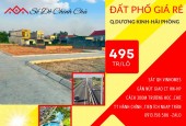 NHANH TAY SỞ HỮU NGAY LÔ ĐẤT SỔ ĐỎ SÁT VINHOMES DƯƠNG KINH. GIÁ CHỈ 495TR.