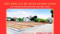 Gia đình bán 3 lô đất liền kề nằm trên mặt trục phố phường Hòa Nghĩa, quận Dương Kinh HP