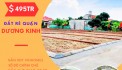 Bán lô đất đẹp quận Dương Kinh giá 495tr/lô, trước đất có khoảng sân chơi chung 200m2.