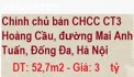 Chính chủ cần bán căn hộ chung cư CT3 Hoàng Cầu, đường Mai Anh Tuấn, quận Đống Đa.