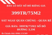 bán lô đất rẻ nhất, đẹp nhất An Lão- giá chỉ 399Tr- sổ đỏ chính chủ