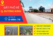 Bán lô đất giá 495tr/lô nằm trên mặt trục phố ngay ủy ban phường quận Dương Kinh HP