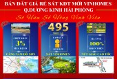 Gia đình cần bán 2 lô đất sổ đỏ giá siêu rẻ trung tâm quận Dương Kinh HP. giá chỉ 495tr/lô.