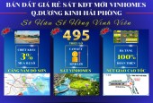 BÁN ĐẤT QUẬN DƯƠNG KINH GẦN VINHOMES. GIÁ 495TR/LÔ SỔ ĐỎ RIÊNG BIỆT