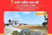 Bán nhanh lô đất đẹp trung tâm quận Dương Kinh HP giá chỉ 495tr/lô bao sổ