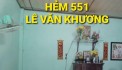 98m2 oto Đỗ Sân 551 Lê Văn Khương dưới 4 tỷ Quận 12 TPHCM