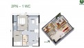 Chính chủ bán căn hộ SmartHome 57m2 - 2PN1WC, Picity High Park, Q12