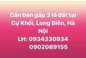 Chính chủ bán từ 30 đến 120m đất mặt chợ mới tổ 12 Cự Khối, Long Biên, HN