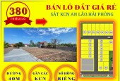 Giá chỉ 380tr có ngay lô đất nằm gần 2 cụm công nghiệp lớn của An Lão và Tiên Lãng Hải Phòng