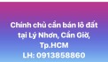 Bán Lô Đất Đường Xương Cá Số (1 va 2) Bên xã Lý Nhơn huyện Cần Giờ TPHCM Giá Đầu Tư