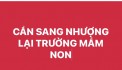 CẦN SANG NHƯỢNG LẠI TRƯỜNG MẦM NON  Địa chỉ: Số 31, ngõ 131 Chu Huy Mân, Phúc Đồng, Long Biên