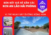 Bán đất sổ đỏ giá chỉ 380tr/lô nằm gần 2 cụm công nghiệp lớn của An Lão và Tiên Lãng Hải Phòng