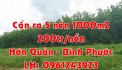 SỈ 5 NỀN 200TR/NỀN/1000M2 TẠI HỚN QUẢN, BÌNH PHƯỚC