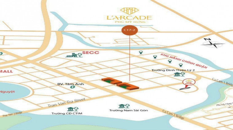Tòa nhà cao 5 tầng - Giá tốt nhất dự án L'Arcade Phú Mỹ Hưng. Trực tiếp từ chủ đầu tư
