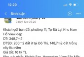 CHÍNH CHỦ BÁN ĐẤT PHƯỜNG 11, TP. ĐÀ LẠT - KHU NAM HỒ VIEW ĐẸP