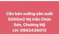 Chính chủ cần bán tài sản xưởng sản xuất 5000m2 Thị trấn Chúc Sơn, Chương Mỹ