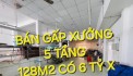 Bán Xưởng 5 tầng 128m2 có 6 tỷ x Lê Văn Khương Quận 12 TPHCM