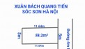 Hàng đẹp 58.2m2 tại Xuân Bách- Quang Tiến- Sóc Sơn. Đường oto thông vào đất