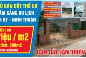 Bán đất thổ cư  Vĩnh Hy – Ninh Thuận làm thiện nguyện , giá Tốt cho khách ủng hộ làm công tác thiện nguyện