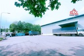 nhà xưởng, kho lưu trữ hàng hóa, giao thông thuận lợi, nền lót sơn epoxy. không SX độc hại