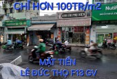 Gấp 100tr/m2 Mặt Tiền 95m2 có 10,5 tỷ Lê Đức Thọ Gò Vấp TP.HCM