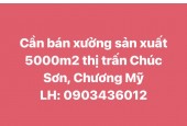 Chính chủ cần bán xưởng sản xuất 5000m2 Thị trấn Chúc Sơn, Chương Mỹ, Hà Nội