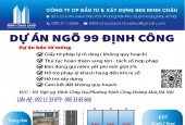 Dự Án Ngõ 99 Định Công