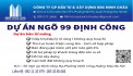 Dự Án Ngõ 99 Định Công