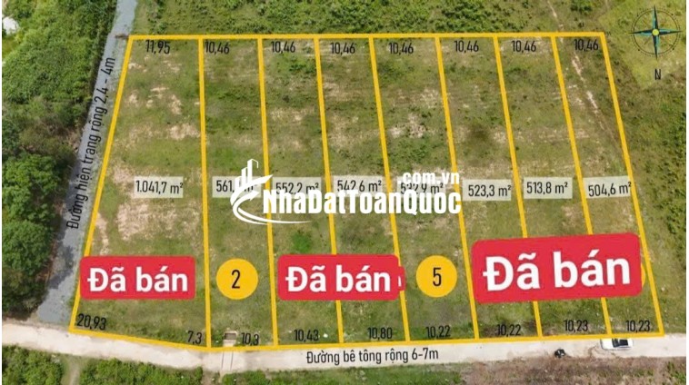 Cơ Hội Đầu Tư: 550m2 Đất Nông Nghiệp Diên Tân Khánh Hòa - Chỉ 395 Triệu - Đường 8m - Sổ Đỏ