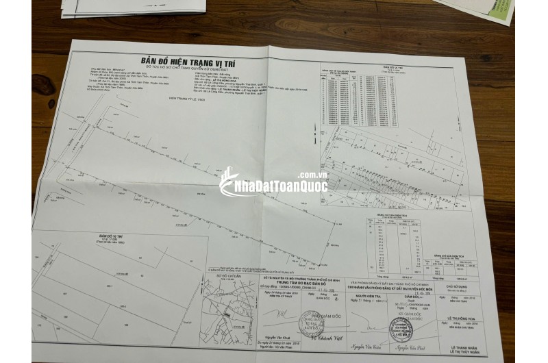 Chính chủ: Bán đất mt đường Thới Tam Thôn 18 xã Thới Tam Thôn. Diện tích: 5538.7m2.