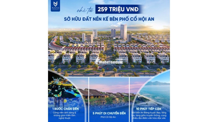 Bán đất nền nhà phố Riveria Hội An