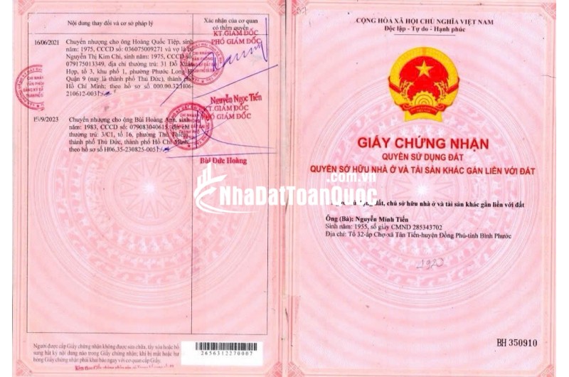 BÁN ĐẤT MẶT TIỀN TUYẾN CHÁNH QUỐC LỘ 56  PHƯỜNG LONG HƯƠNG, BÀ RỊA VŨNG TÀU
