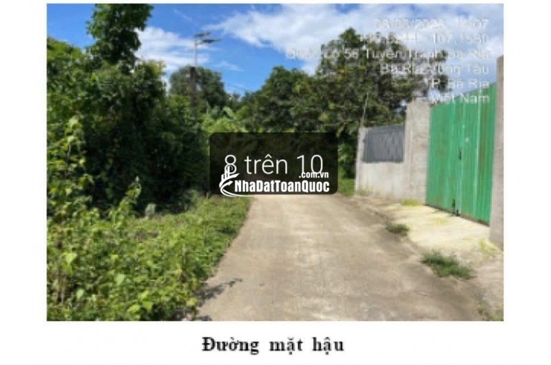BÁN ĐẤT MẶT TIỀN TUYẾN CHÁNH QUỐC LỘ 56  PHƯỜNG LONG HƯƠNG, BÀ RỊA VŨNG TÀU