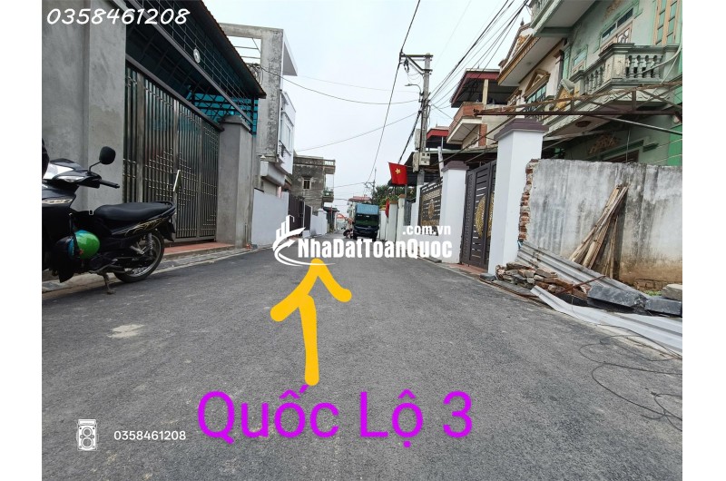 Mới- Bán đất 99m Nguyên Khê(sát Quốc lộ 3) đẹp long lanh+ ngõ thông+ ô tô tránh.