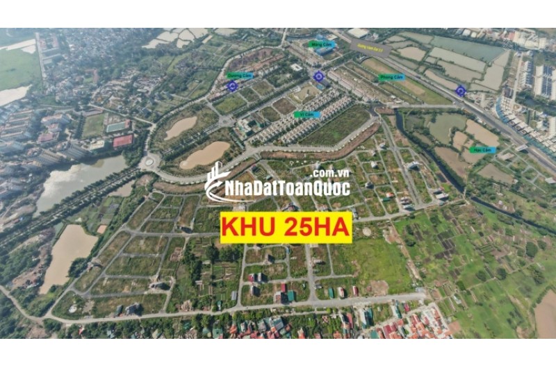 Bán lô đất dịch vụ 48.7m khu 25ha Vân Canh, gần công viên lớn siêu đẹp, giá tốt
