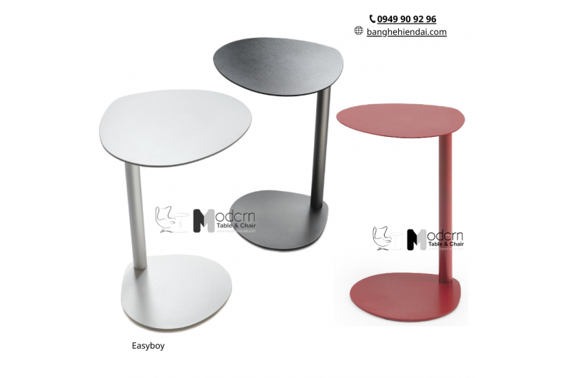 COMBO 3 BÀN SOFA TẦNG SẮT SƠN TĨNH ĐIỆN EASYBOY – CAO 40 / 53 / 62 CM