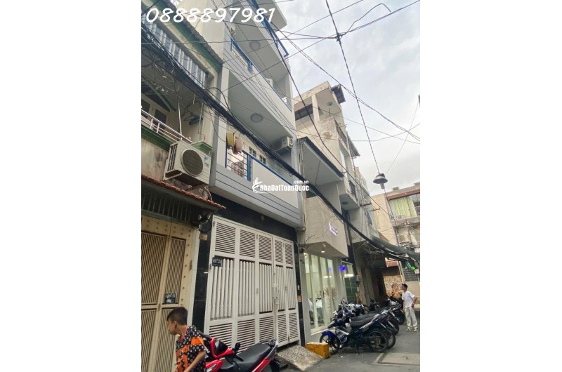 BÁN NHÀ SẴN KẾT CẤU HXH LÊ VĂN SỸ, P.12, Q.3 CHỈ 12.2 TỶ