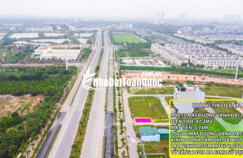 Lô góc siêu đẳng cấp mặt đường Vành Đai 3.5, giá đầu tư