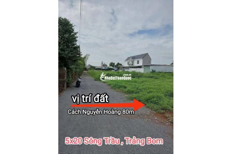 850 tr 100m2 đất có thổ cư, xã Trảng Bom, tỉnh Đồng Nai