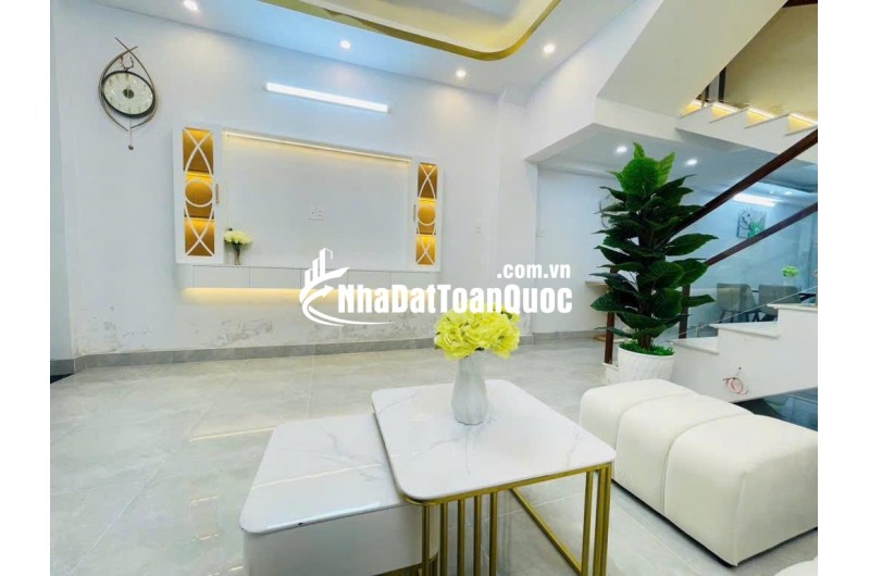 Nhà 3 tầngBTCT, 52m2, 4PN, full nội thất - Cách cầu Phước Long 100m - Nhà Bè, SHR - Chỉ 5,19 tỷ