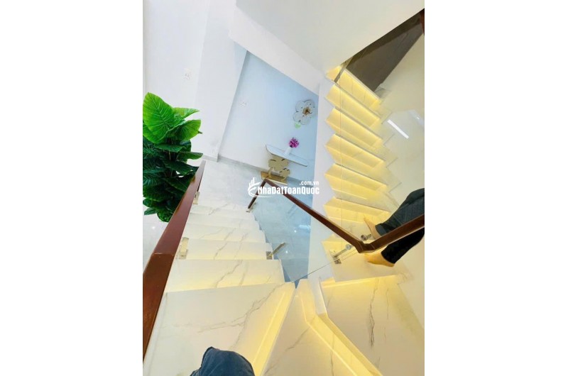 Nhà 3 tầngBTCT, 52m2, 4PN, full nội thất - Cách cầu Phước Long 100m - Nhà Bè, SHR - Chỉ 5,19 tỷ