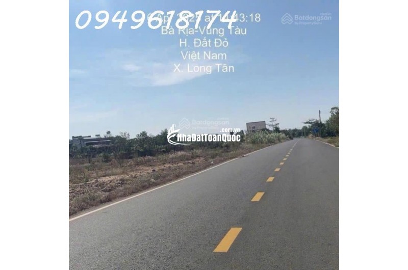 Đất mặt tiền Long Tân view mặt tiền đường lớn 12m, gần khu công nghiệp Đá Bạc, 300TR