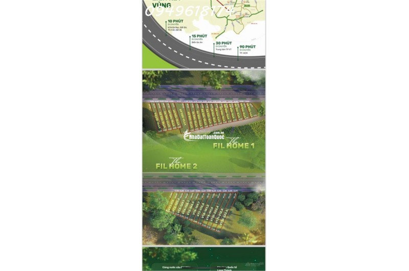 Đất mặt tiền Long Tân view mặt tiền đường lớn 12m, gần khu công nghiệp Đá Bạc, 300TR