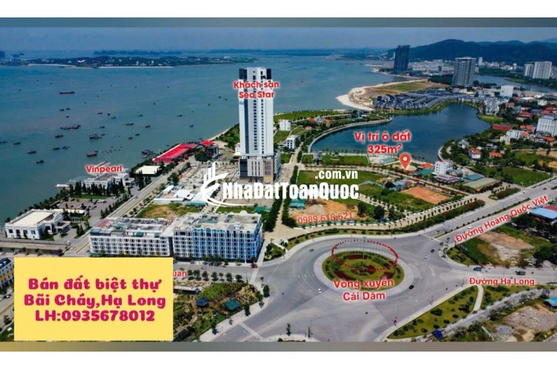 BÁN Ô ĐẤT BIỆT THỰ TẠI KHU ĐÔ THỊ MỚI CÁI DĂM, HẠ LONG