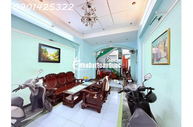 BÁN NHÀ 4 TẦNG, 72M2, NGÕ CHU VĂN AN, P.26, BÌNH THẠNH, 12.5 TỶ, SỔ HỒNG