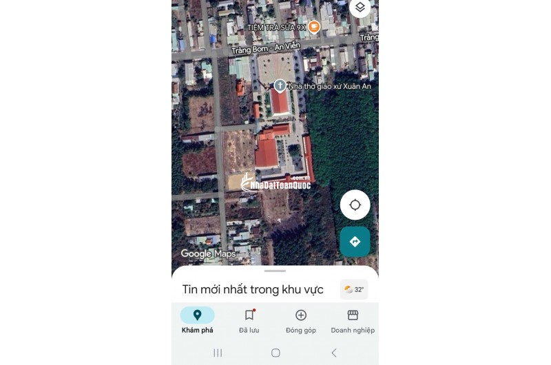 Bán lô đất cạnh bên giáo xứ Xuân An, 1 sẹc nhựa Phùng Hưng