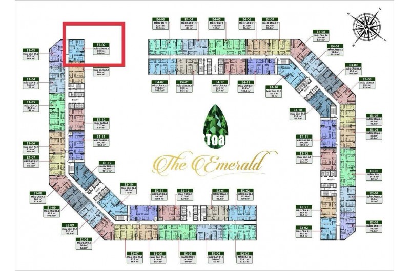 BÁN CĂN HỘ CAO CẤP 3PN TÒA E1 – CT8 THE EMERALD MỸ ĐÌNH – FULL NỘI THẤT ĐẸP – VIEW BỂ BƠI – GIÁ 7,13 TỶ BAO PHÍ