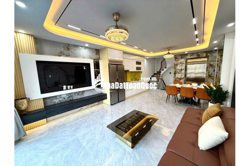 Hoa hậu đón cầu Trần Hưng Đạo 6 tầng x 55m2 oto 7 chỗ , 2 thoáng vĩnh viễn thang máy.